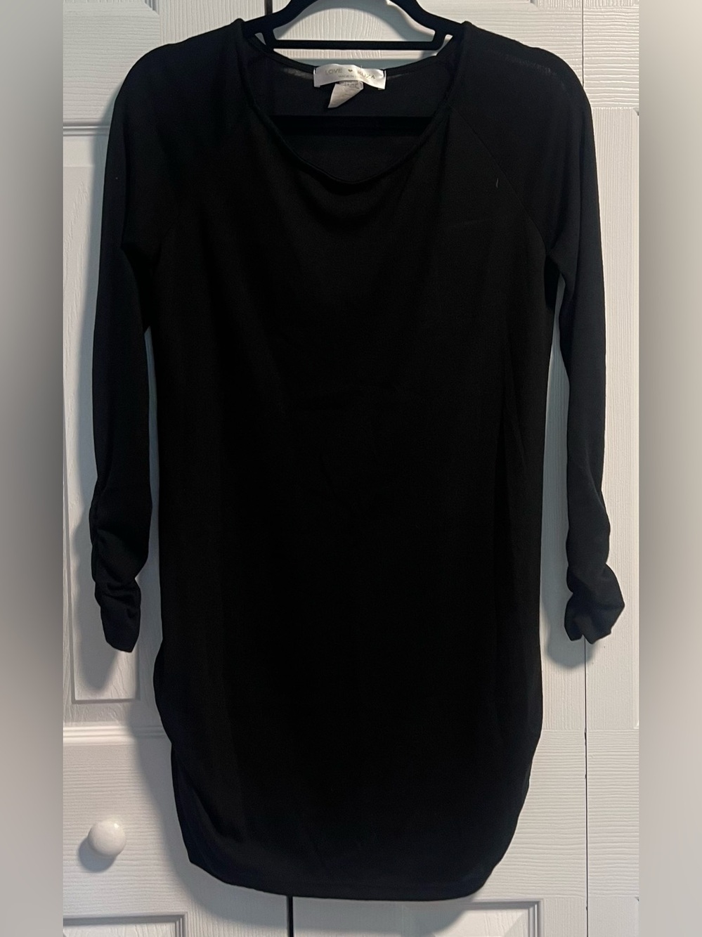Love Kuza Black Long Sleeved Dress